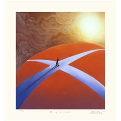 Mackenzie Thorpe A CROSSROADS Lithograph