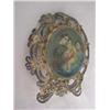 Image 2 : ANTIQUE 19TH C IVORY PAINTING MINIATURE SILVER FRAME