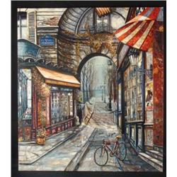 Vadik Suljakov Signed Print Rue de Frederique France