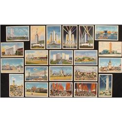 21 Chicago 1933 Worlds Fair Buildings Etc Postcards Lot