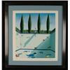 Image 1 : The Pool Surrealist Framed Art Print Fish Artist Signed