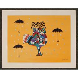 Jonathan Winters Comedian Signed Art Print - Rain Bird