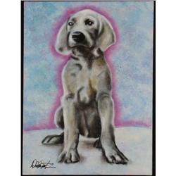 Duerrstein Original Dog Painting Young Labrador