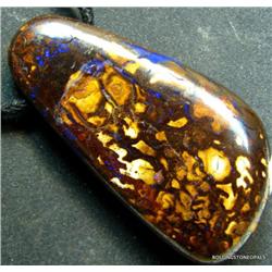 GIANT BOULDER OPAL PENDANT STONE COMES ON LEATHER 64.45