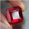Image 1 : WONDERFUL 22.38 AAA+ HOT RED TOPAZ EMERALD CUT