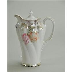 Two R.S. Prussia Chocolate Pots