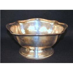 A REED and BARTON US Navy silverplate punch bowl date-