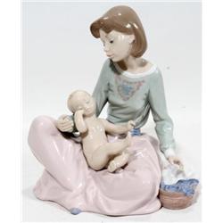 LLADRO FIGURE ~ DRESSING THE BOY ~