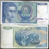 Image 1 : 1990 Yugoslavia 500 Dinara Better Grade Note (CUR-06307)