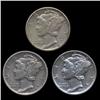 Image 1 : 1939P/D/S Mercury Dimes Hi Grade Set of 3 (COI-8427)