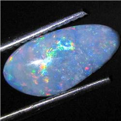 2.19ct Australian Black Opal Doublet Full Fire (GEM-31415)