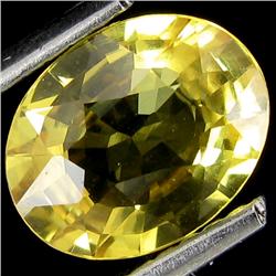 1.56ct Oval Canary Yellow Natural Sapphire  (GEM-19700)
