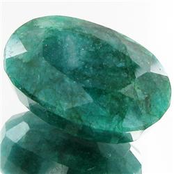 37.89ct Green S. Amer Emerald Oval Appr Est $3k (GEM-31684)