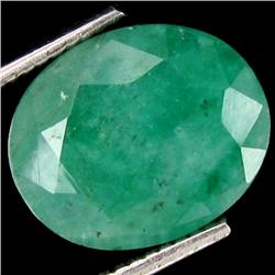 5.50ct Emerald Oval Green Afghan (GEM-17141)