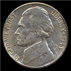 1943D Jefferson 5c MS64+ w/ Full Steps (COI-7826)