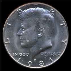 1981D JFK 50c MS66+ (COI-8727)