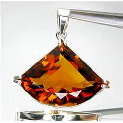 71ctw Madeira Citrine Sterling Pendant (JEW-2336)