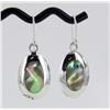 Sterling Mother of Pearl Oval Earrings (JEW-1952)