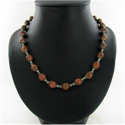 210ct Goldstone Nickel Bead Necklace (JEW-2183)