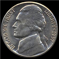 1957D Jefferson 5c MS65+ w/ Full Steps (COI-7864)