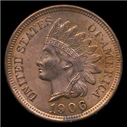 1906 Indian Cent RARE MS66+ Red (COI-7715)