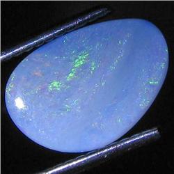 1.63ct Australian Black Opal Doublet Full Fire (GEM-31489)