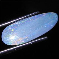 1.22ct Australian Black Opal Doublet Full Fire (GEM-31482)