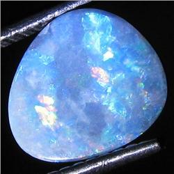 1.22ct Australian Black Opal Doublet Full Fire (GEM-31450)