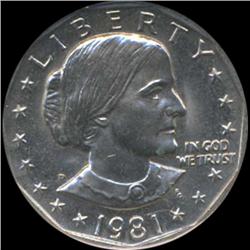 1981D Anthony Dollar Coin Graded GEM (COI-6925)