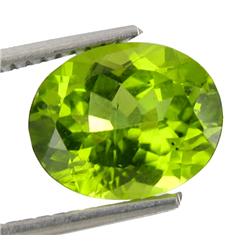 3.17ct Natural Lustrous Oval Green Peridot (GEM-29041)