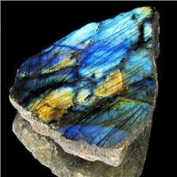267.85ct Labradorite Polished Slab Peacock Colors (GEM-30353)