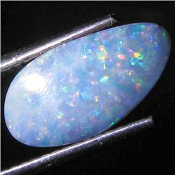 2.22ct Australian Black Opal Doublet Full Fire (GEM-31412)