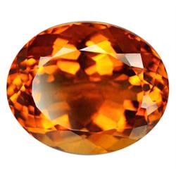 24.30ct Charming Top Orange Oval Cut Citrine (GEM-10745)