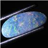 0.55ct Australian Black Opal Doublet Full Fire (GEM-31428)