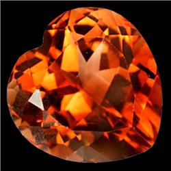 7.81ct Heart Orange Imperial Topaz Appr Est $20k (GEM-27704)