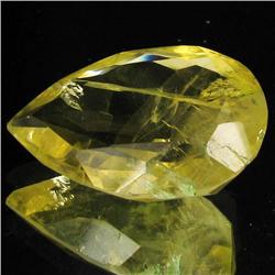 43.25ct Untreated Natural Lemon Citrine Pear (GEM-31933)