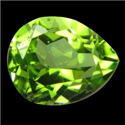.75ct Pear Cut Parrot Green Natural Peridot (GEM-12969A)