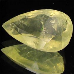 33.35ct Untreated Natural Lemon Citrine Pear (GEM-31925)