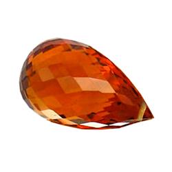 48.71ct Madeira Citrine Briolette Appr Est $ 24k (GEM-28326B)