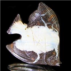 69.30ct Australian Boulder Opal Handcarved Goldfish (GEM-31849)