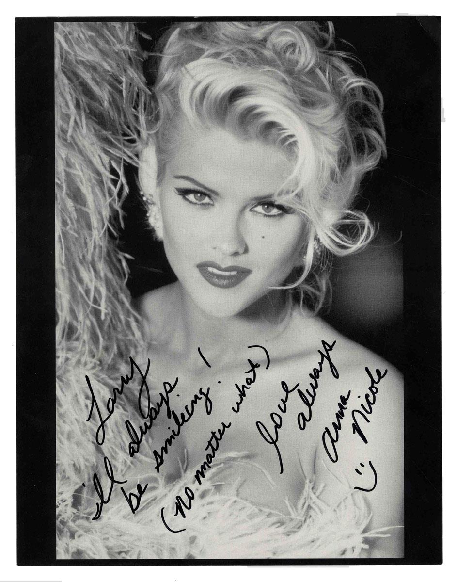 Anna Nicole Smith Signed Photo