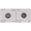 Image 1 : (2x the Money) US Seated Dimes. VF to VF+ Cond. 1850, 1853.