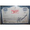 Image 2 : JOE NAMATH HAND SIGNED BROADWAY JOES STOCK CERTIFICATE , CUSTOM FRAMED