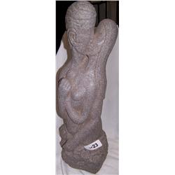 Tall Kissing Statue 22"T Stone colored