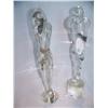 Image 1 : (2X$) 2 Glass Art  Kissing Sculptures (1) Signed on Base (1)Signoretto Untitled