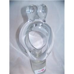 Murano Art glass sculpture, signed R. Austio