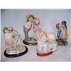 Image 2 : 4 hand painted porcelain Kissing Statues (1) 19th.C German,(2) Italian