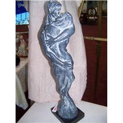 Vintage Austin Kissing Sculpture signed J Cox 22"T