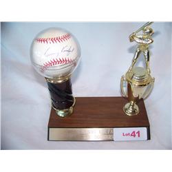 Sandy Koufax hand signed baseball