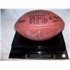 Image 1 : Barry Sanders Hand signed Football W/ COA. Encased in an acrylic protective case.